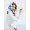 Scarf "Ukraine. Watercolor. white"