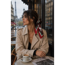Scarf "Hungary", white
