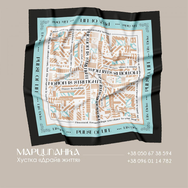 Scarf "Pulse of Life" 2